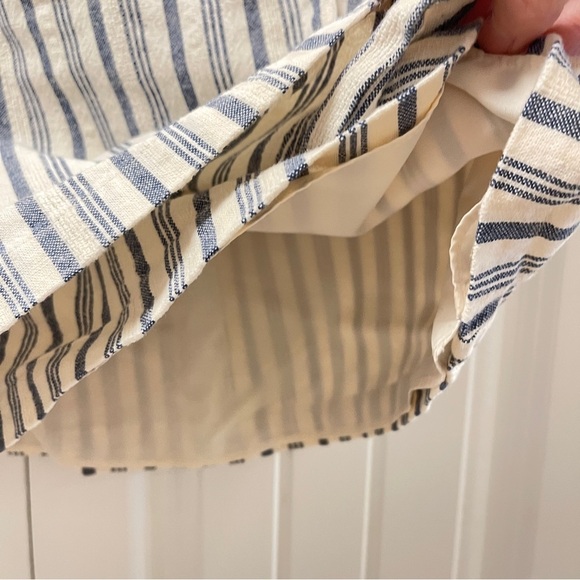 Oak + Fort High Waist Striped Button Wrap Skirt - Small - Picture 7 of 10